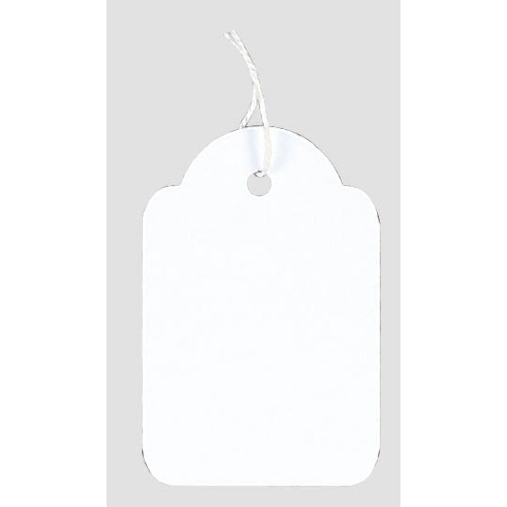 Pack of 100 Strung Tags 28 x 43mm