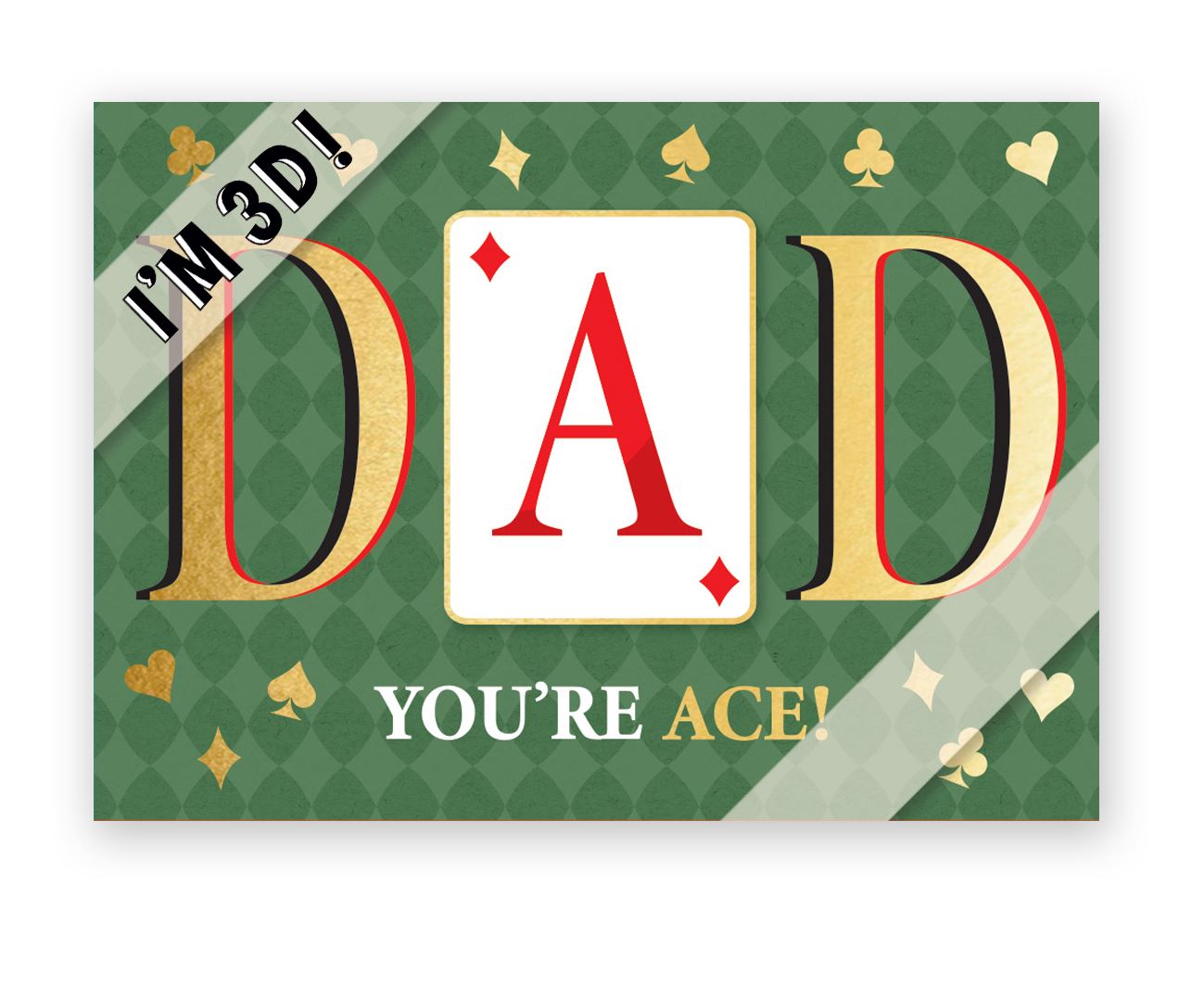 Dad You're Ace Magical Fun Surprise! Pop Up Father's Day Card