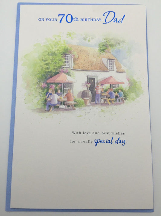 Beautiful Picture Dad Happy 70th Birthday 