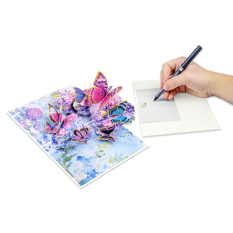 Fluttering Grace Butterfly 3D Pop Up Greeting Card - Birthday Mother Anniversary Valentine's Day