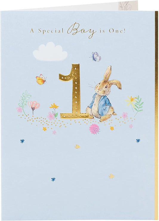 Peter Rabbit Age 1 Special Boy Birthday Card