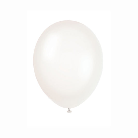 Pack of 50 12" Transparent Crystal Premium Latex Balloons