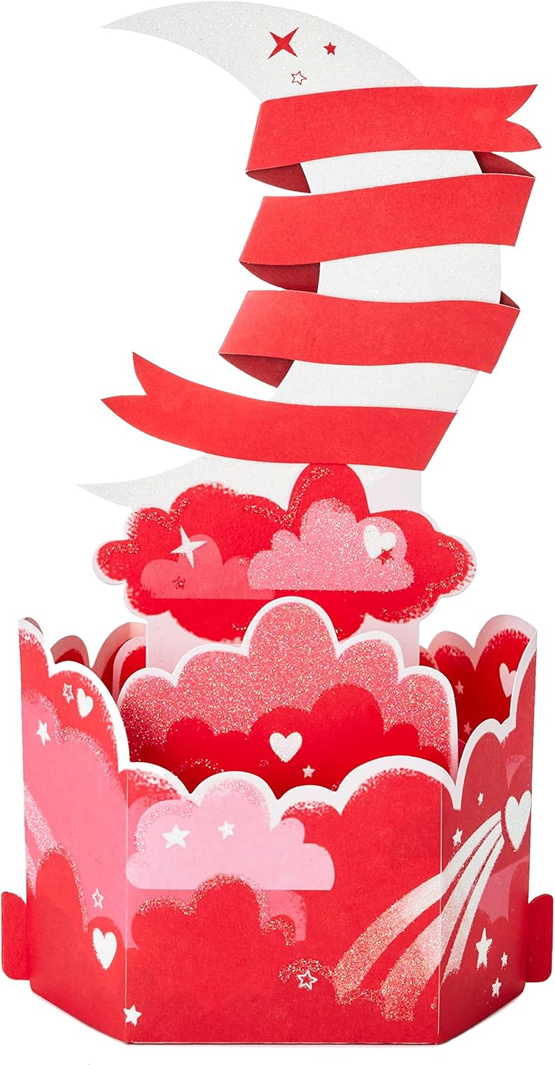 Paper Wonder Love You To The Moon and Back Pop Up Valentine's Day Card