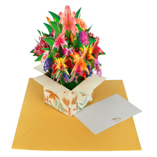Bloom Box Lily Meadow 3D Pop Up Greeting Card