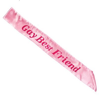 Gay Best Friend Pink Hen Party Sash