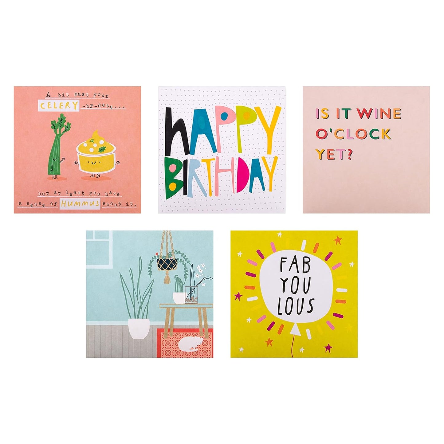 Contemporary Designs Multipack of 20 in 20 Designs Birthday and Blank Cards