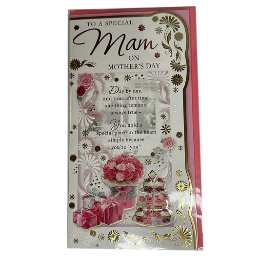 To A Special Mam Cupcakes And Gifts Design Mother's Day Card