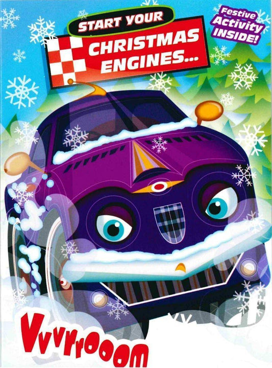 Hallmark - 'Start Your Engines...' - Activity Christmas Card - Ch0327 