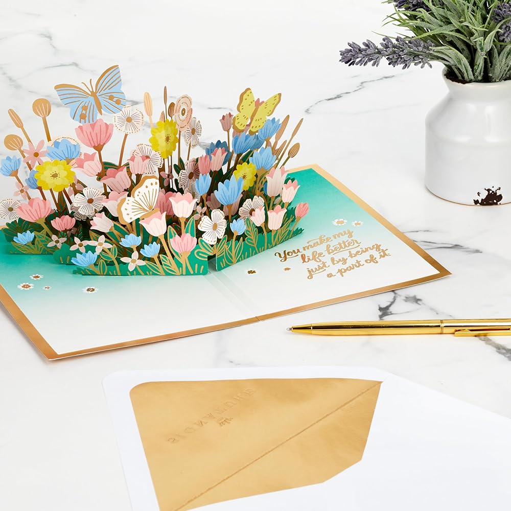 Florals & Butterflies 3D, Pop Up Mothers Day Card