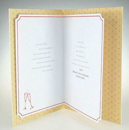 Quilted Effect Husband 40th Ruby Anniversary Card 
