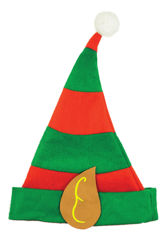 Pack of 6 Christmas Adult Elf Hat with Ears