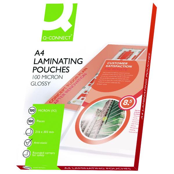 Q-Connect A4 Laminating Pouch 200 Micron (Pack of 100) KF04115