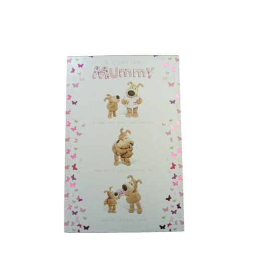Very Lovely Mummy Cute Boofle & Baby Boofle Mother's Day Greeting Card
