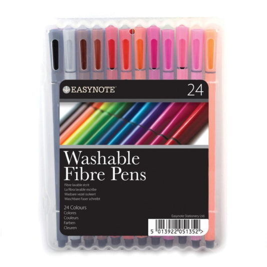 Easynote Washable Fibre Pens (Pack of 24)