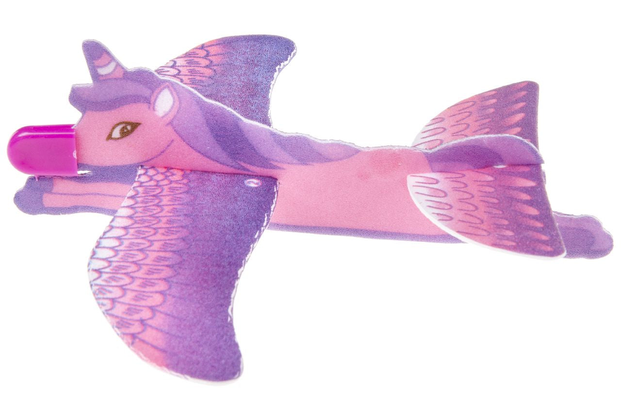 Pack of 36 Flying Unicorn Design Gliders 22Cm