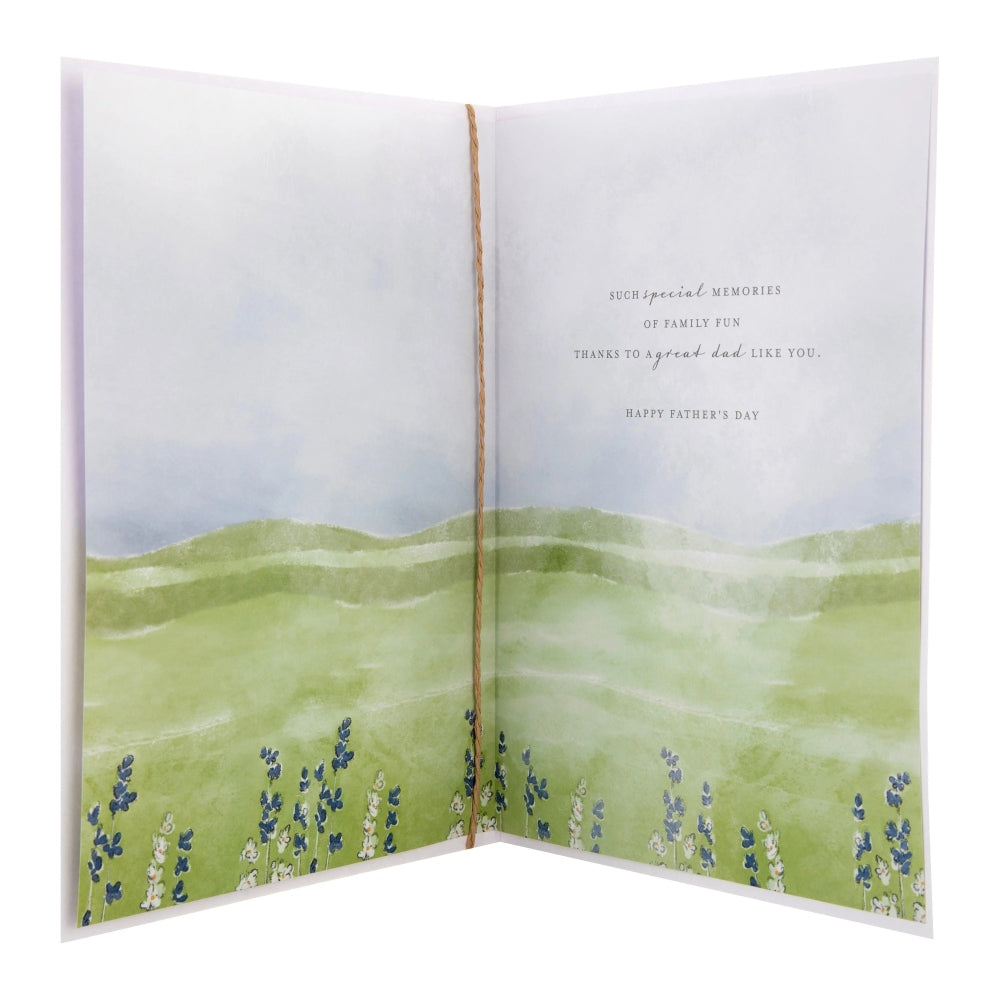 Illustrated Story Design For Dad Father's Day Card