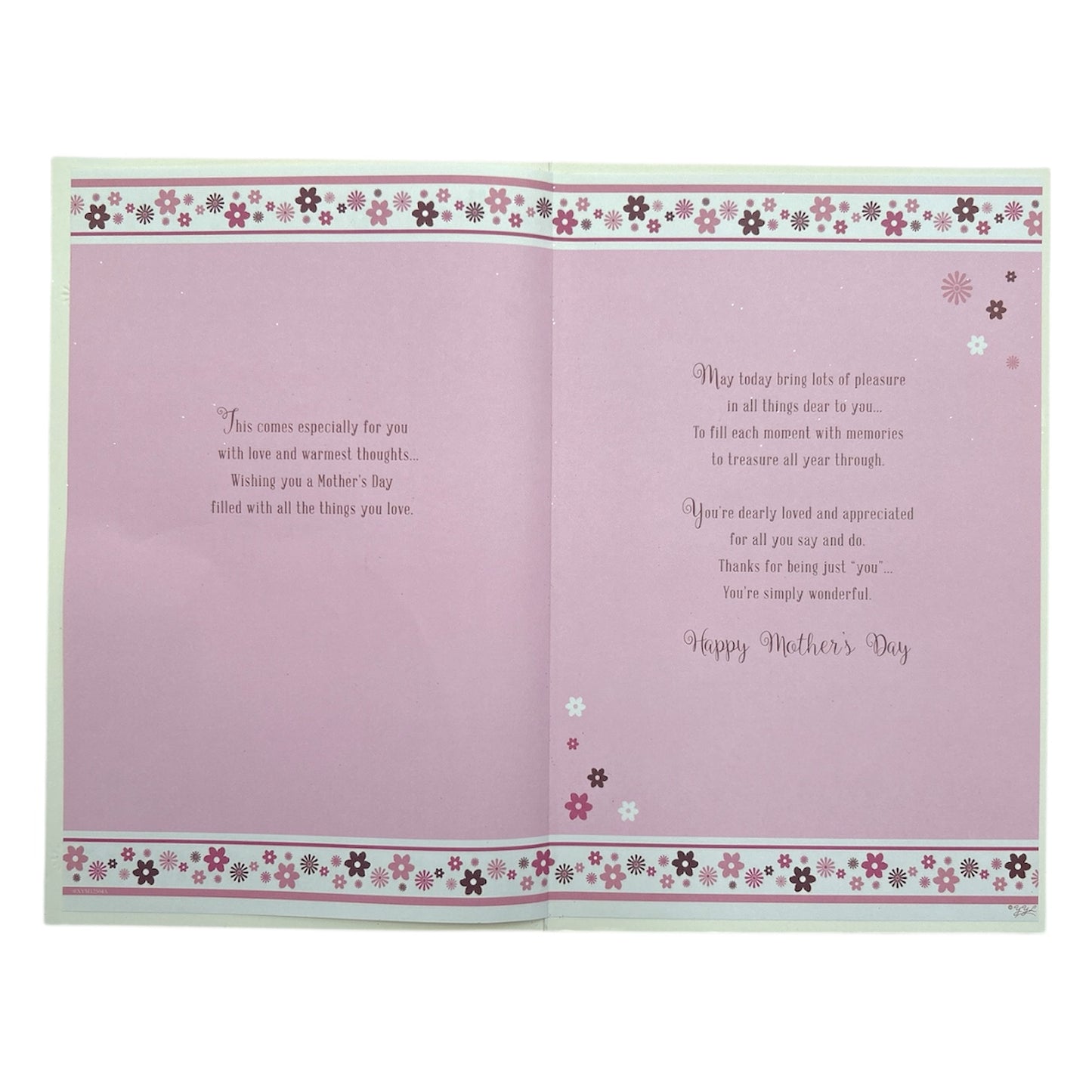 To Partner Glitter Heart Design Mother's Day Card