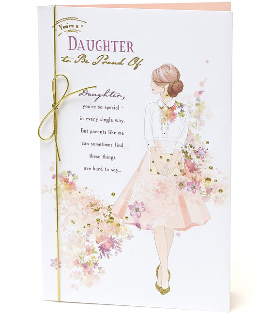 Special Daughter Birthday Large Card Lovely Sentiment Verse