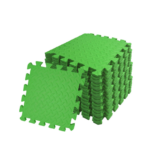 Pack of 80 30x30cm Green Coloured 1cm Thick EVA Foam Mats