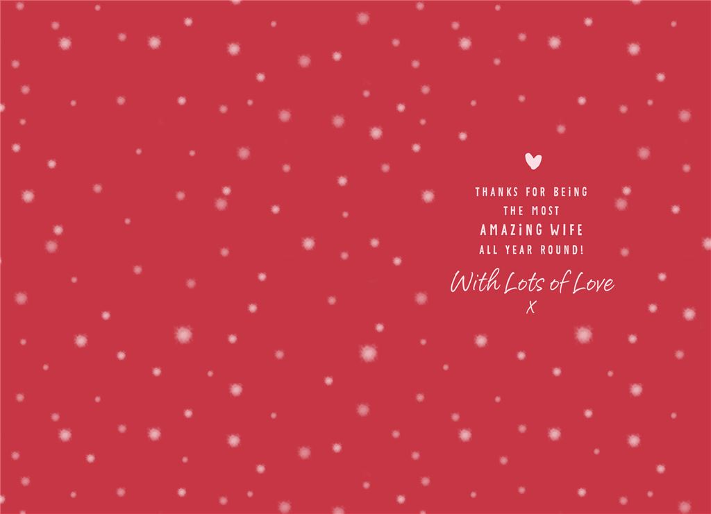 Forever Friends Wife Luxury Christmas Card