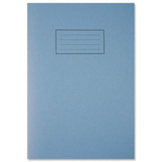 Blue A4 80 Pages Ruled and Margin Exercise Book