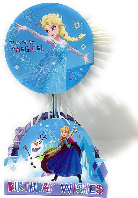 Disney Elsa & Anna Frozen 3D PaperWow Birthday Card Large