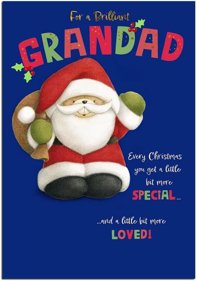 Forever Friends Brilliant Grandad Christmas Card