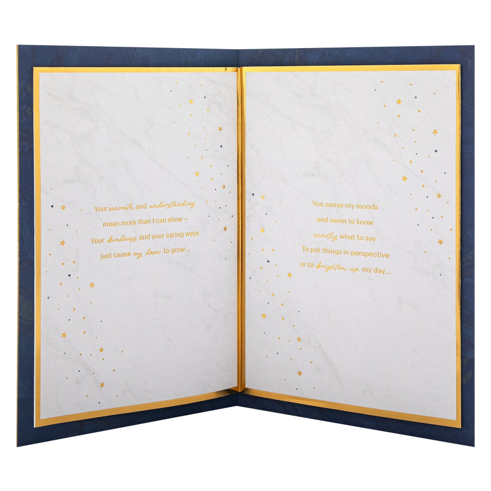 Dark Patterned Design with Star Husband Birthday Card