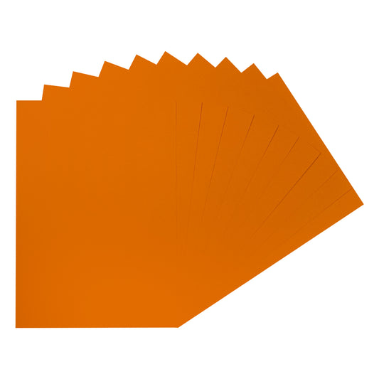 Pack of 20 A2 Bristol Board Orange Red Colored Craft Papers 230gsm