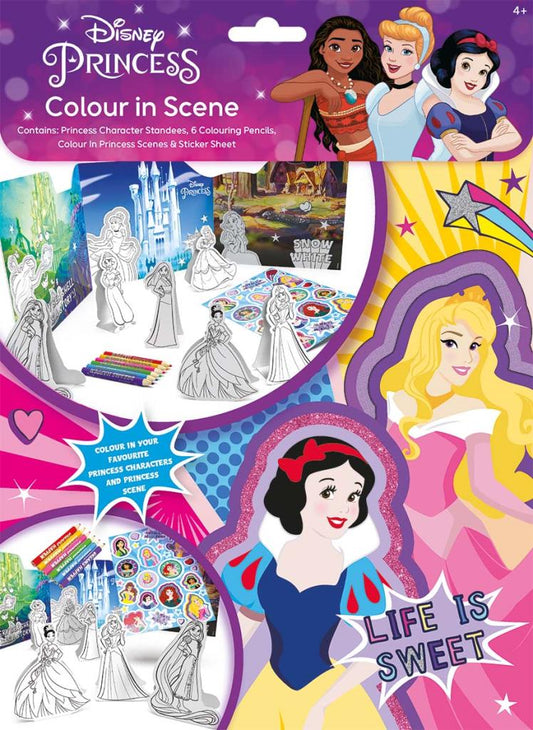 Disney Princess Colour In Scene Activity Set
