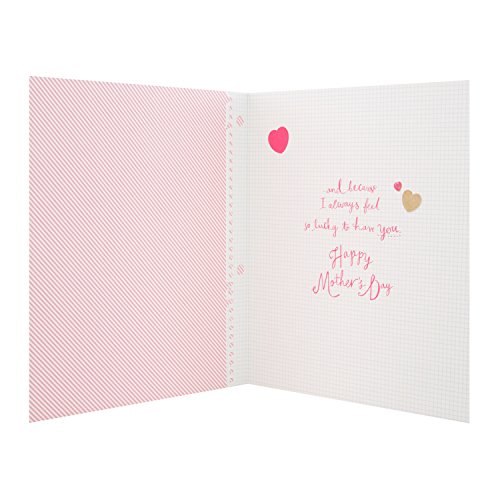 "Thank You" Contemporary Foil Finished Mother's Day Card