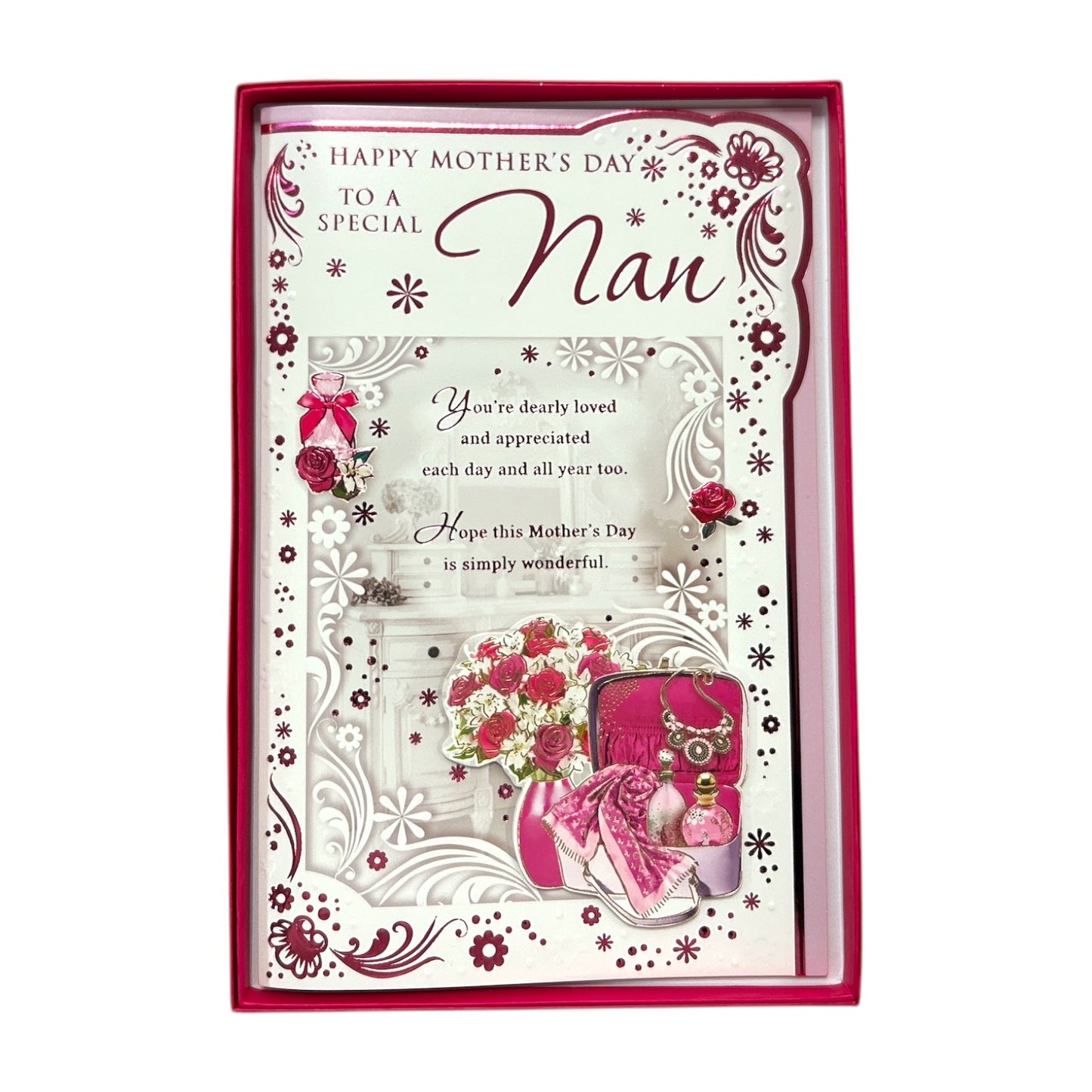 To A Special Nan Flowers and Purse Design Mother's Day Boxed Card