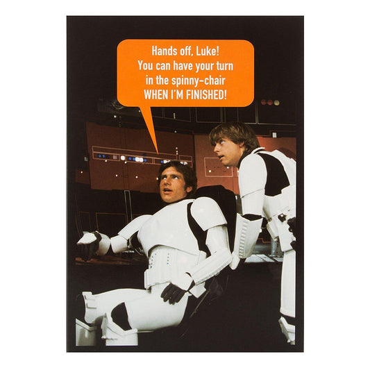 Star Wars Blank Card 'Spinny Chair'