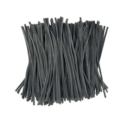 Pack of 250 Grey Coloured Pipe Cleaners 30cm x 6mm Craft Chenille Stems