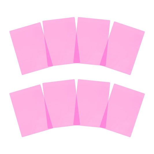 Pack of 16 A4 Plain Pink Dyslexia Overlay Reading Sheets – PET Material, Rounded Corners