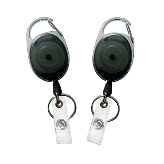 Black Key Reel ID Card Badge Holder