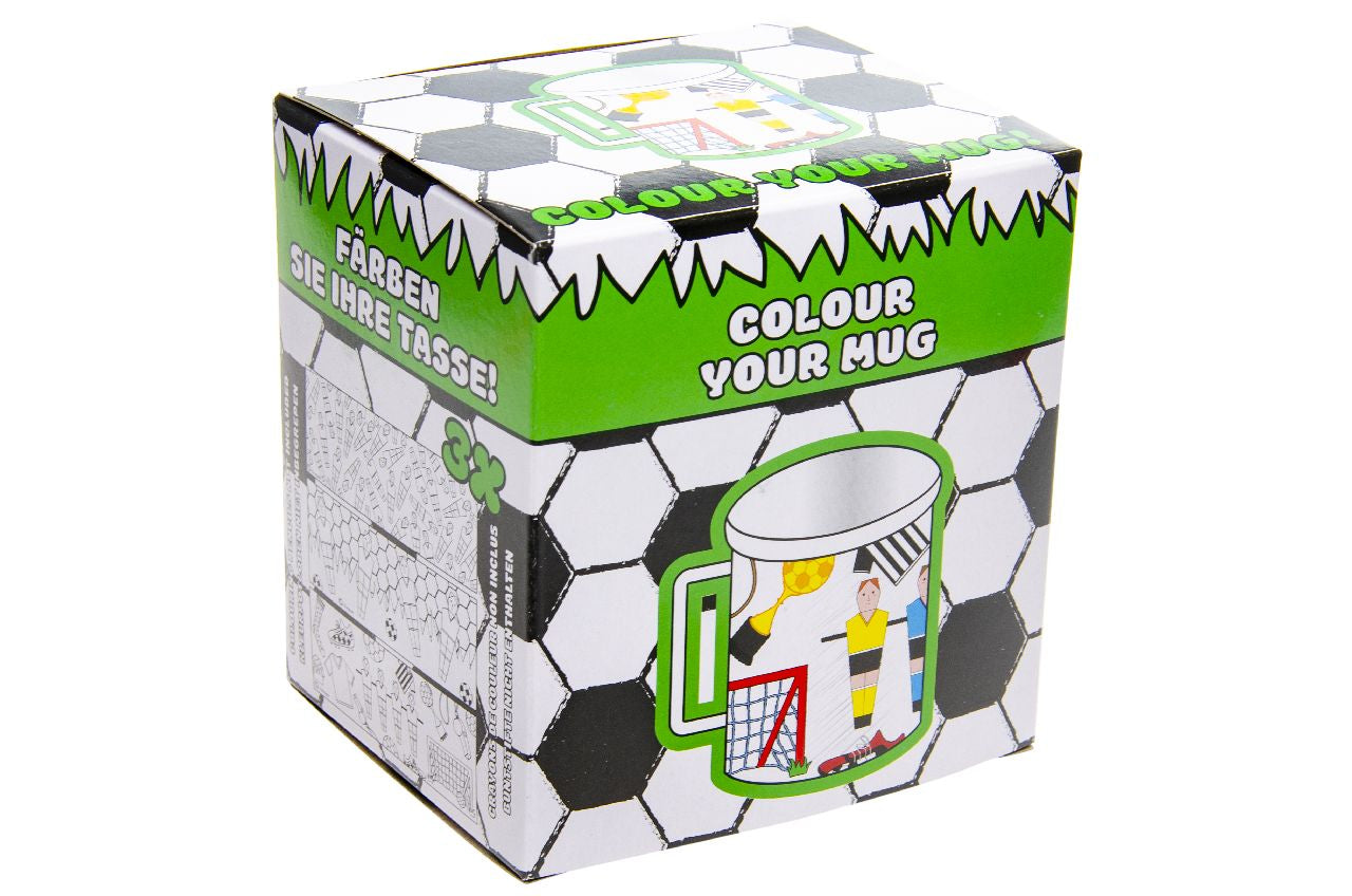 Football Theme Color Your Own Mug