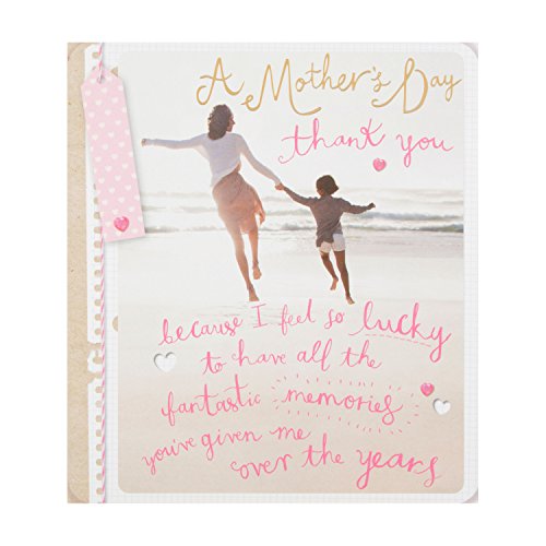 "Thank You" Contemporary Foil Finished Mother's Day Card