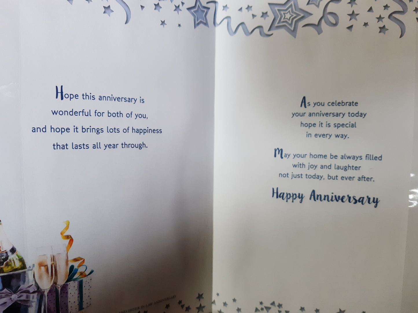 To a Special Brother and Sister-In-Law On Your Anniversary Celebrity Style Greeting Card