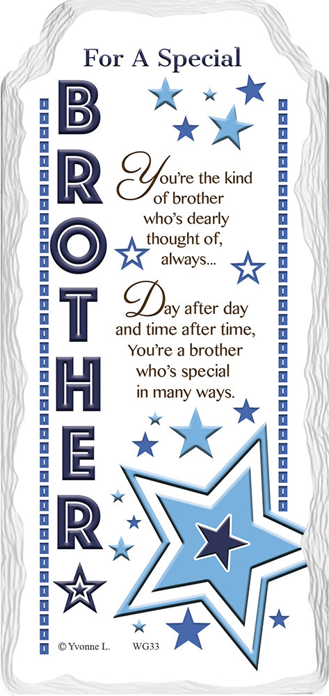 For a Special Brother Sentimental Handcrafted Ceramic Plaque