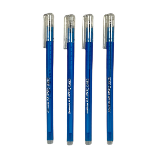 Pack of 4 Ocean Fine Blue Gel Pens