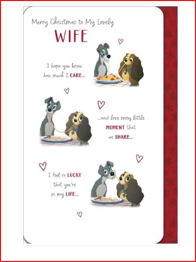 Wife Christmas Card Disney Lady and The Tramp 