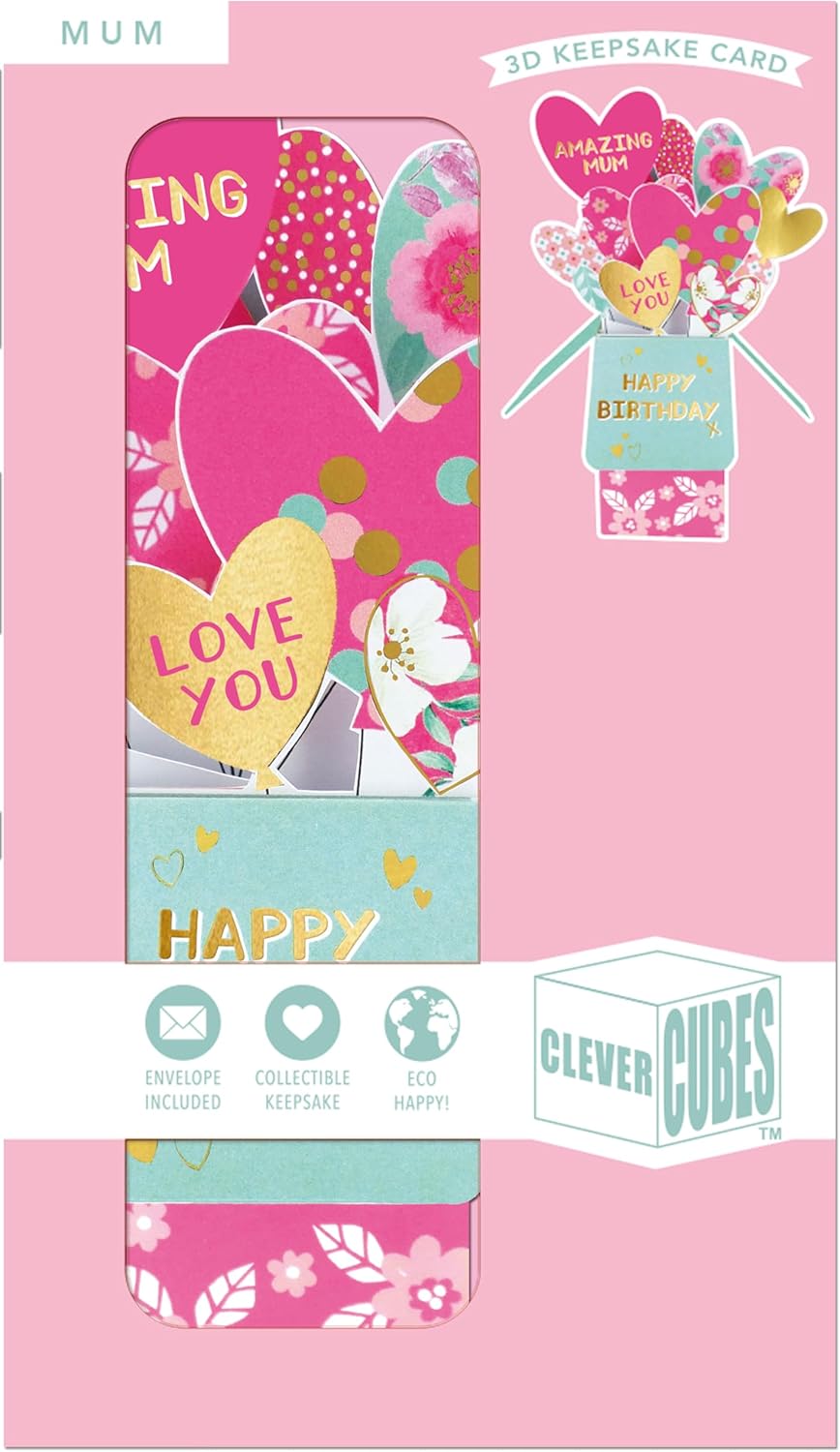 Amazing Best Mum Ever! Birthday Pop Up Greeting Card