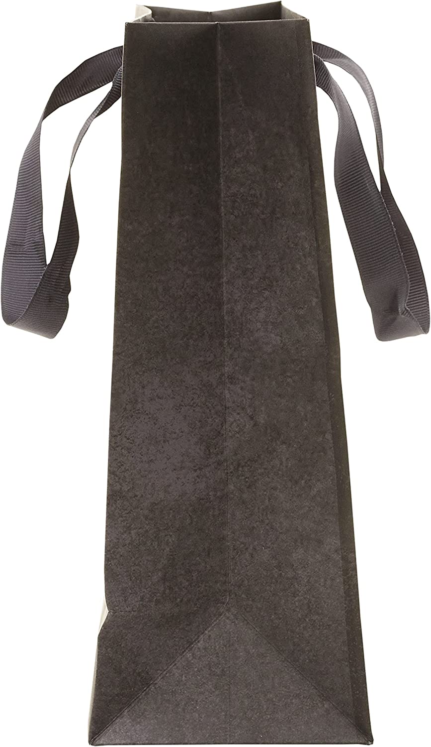  Black Celebration Medium Gift Bag For Father's Day, Birthdays, Thank You, Congratulations or Other Gifts