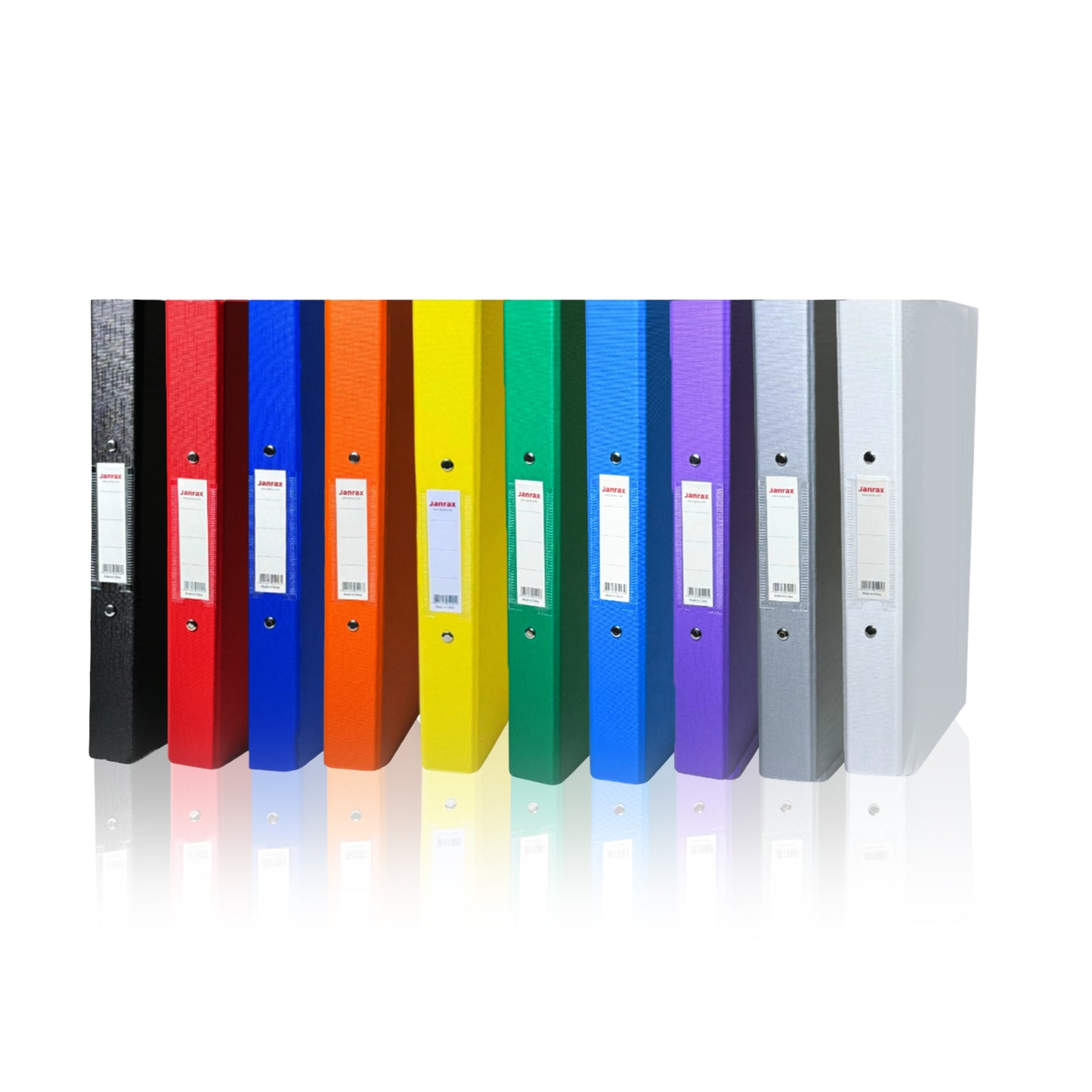 A4 Orange Paper Over Board Ring Binder by Janrax