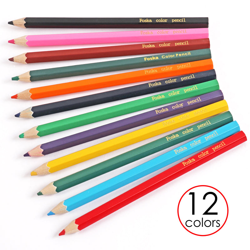 Pack of 72 Jumbo Assorted Colouring Pencils