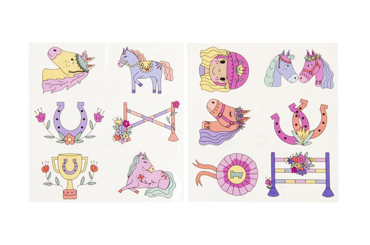 6 Pieces Horses Tattoos