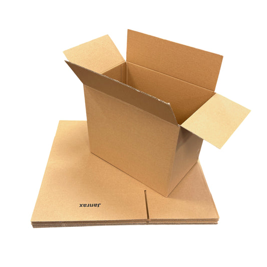 Pack of 50 Cardboard Packing Boxes 41x26x34cm — 3mm Corrugated Flute