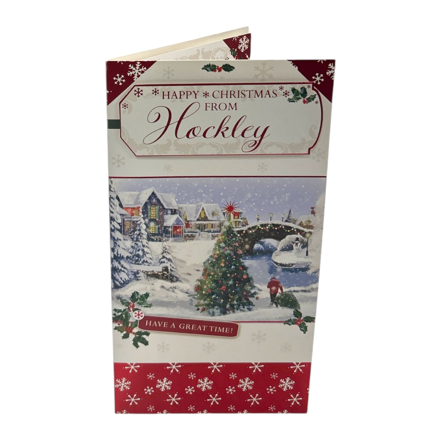 Have a Great Time Wishes From Hockley Christmas Card