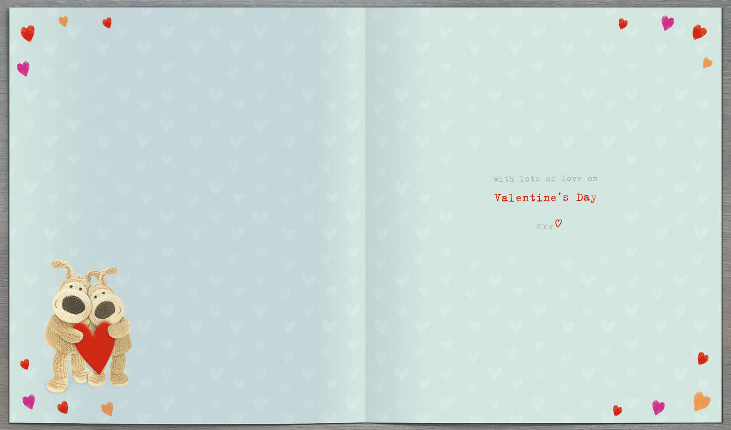 Boofles Standing With Their Arms Around Each Other Valentine's Day Card